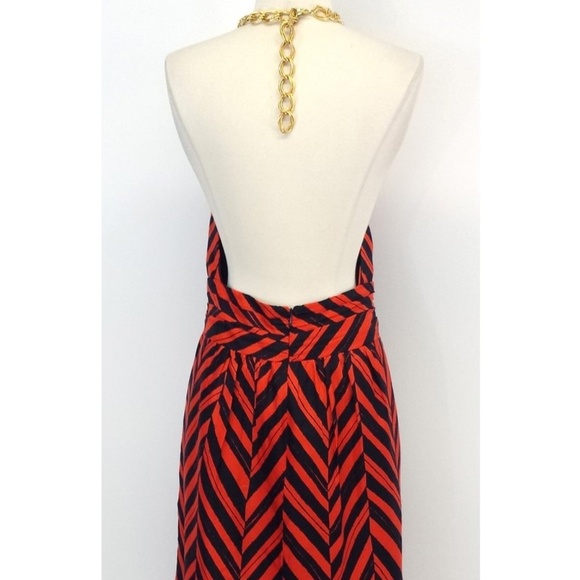 Milly Silk Chain Halter Dress - Picture 3 of 7